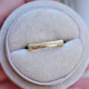 Half Round and Delicate French Pave Eternity Band
