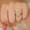 Split Shank Light Pink Radiant Cut Sapphire Solitaire