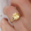Nightbloom Antique Cushion Cut Yellow Sapphire Ring