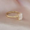 Moonflower Emerald Cut Diamond Ring