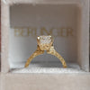 Moonflower Asscher Cut Diamond Ring