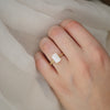 Moonflower Emerald Cut Diamond Ring