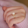 Split Shank Asscher Cut Lab Diamond Solitaire