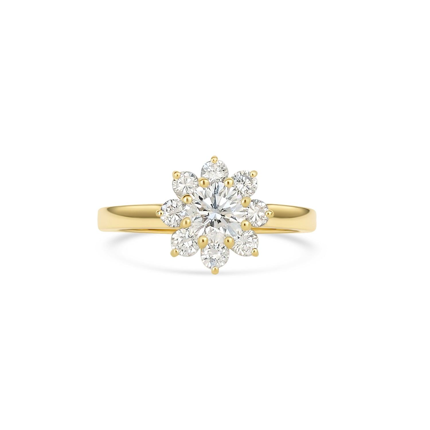 Custom Floral Cluster Ring
