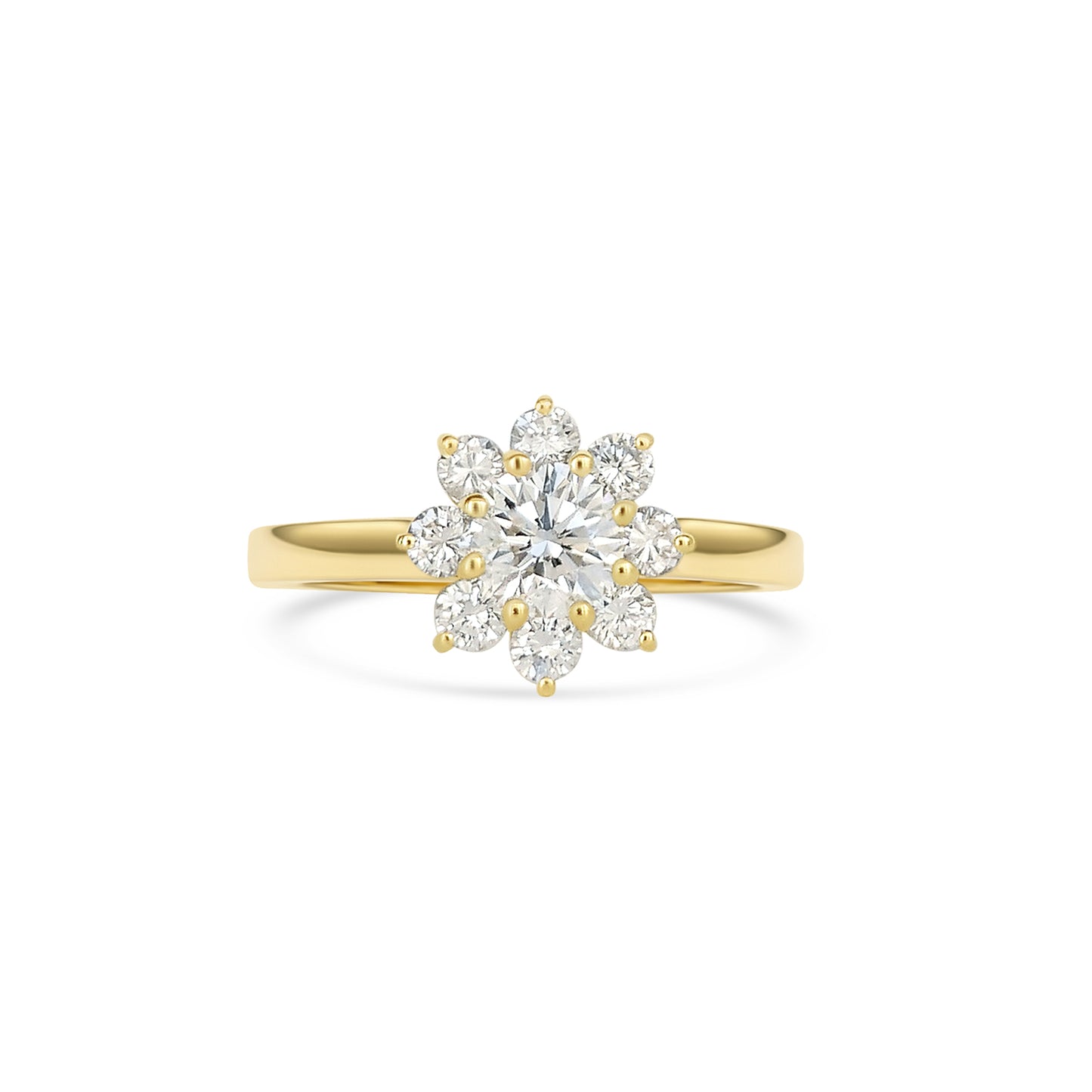Custom Floral Cluster Ring