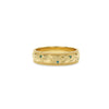Custom Men's Olive Branch Wedding Ring with Green Sapphires