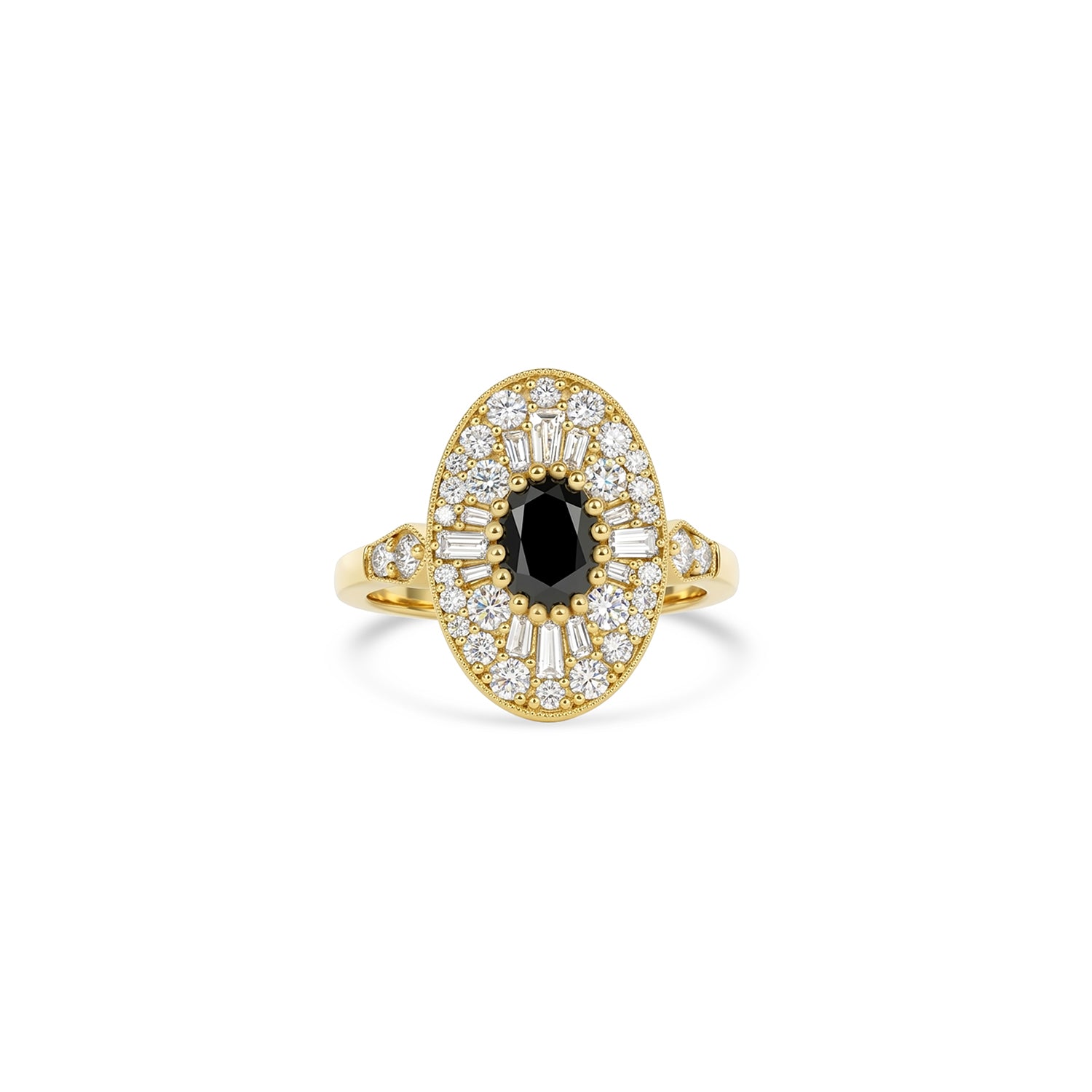 Custom Oval Shape Ballerina Oval Diamond Mosaic Ring