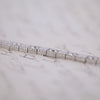 Antique Platinum and Diamond Line Bracelet
