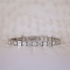Antique Platinum and Diamond Line Bracelet