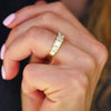 Custom Princess Cut Diamond Line Ring