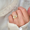 Bi-Color Montana Sapphire Sunrise Ring