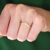 Edwardian Contour Round Diamond Band
