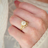 Edwardian Contour Carre Diamond Band