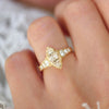 Marquise Cut Champagne Diamond Astra Ring