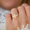 Marquise Cut Champagne Diamond Astra Ring