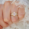 Oval Pink Starbrite Cut Sapphire Astra Ring