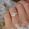 Oval Pink Starbrite Cut Sapphire Astra Ring