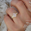 Oval Pink Starbrite Cut Sapphire Astra Ring