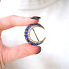 Victorian Crescent Moon Brooch
