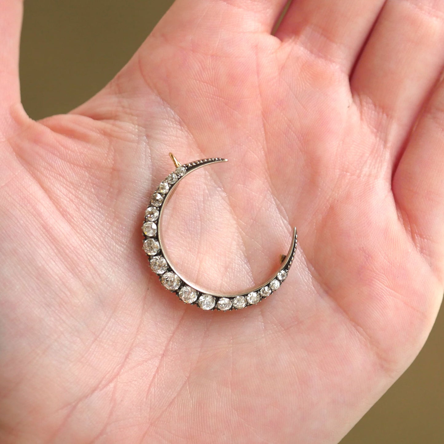 Antique Victorian Crescent Pendant