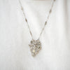 Antique Diamond Bow Pendant Necklace