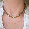 Vintage Tourmaline and Diamond Necklace