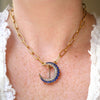 14K Gold Paperclip Link Necklace