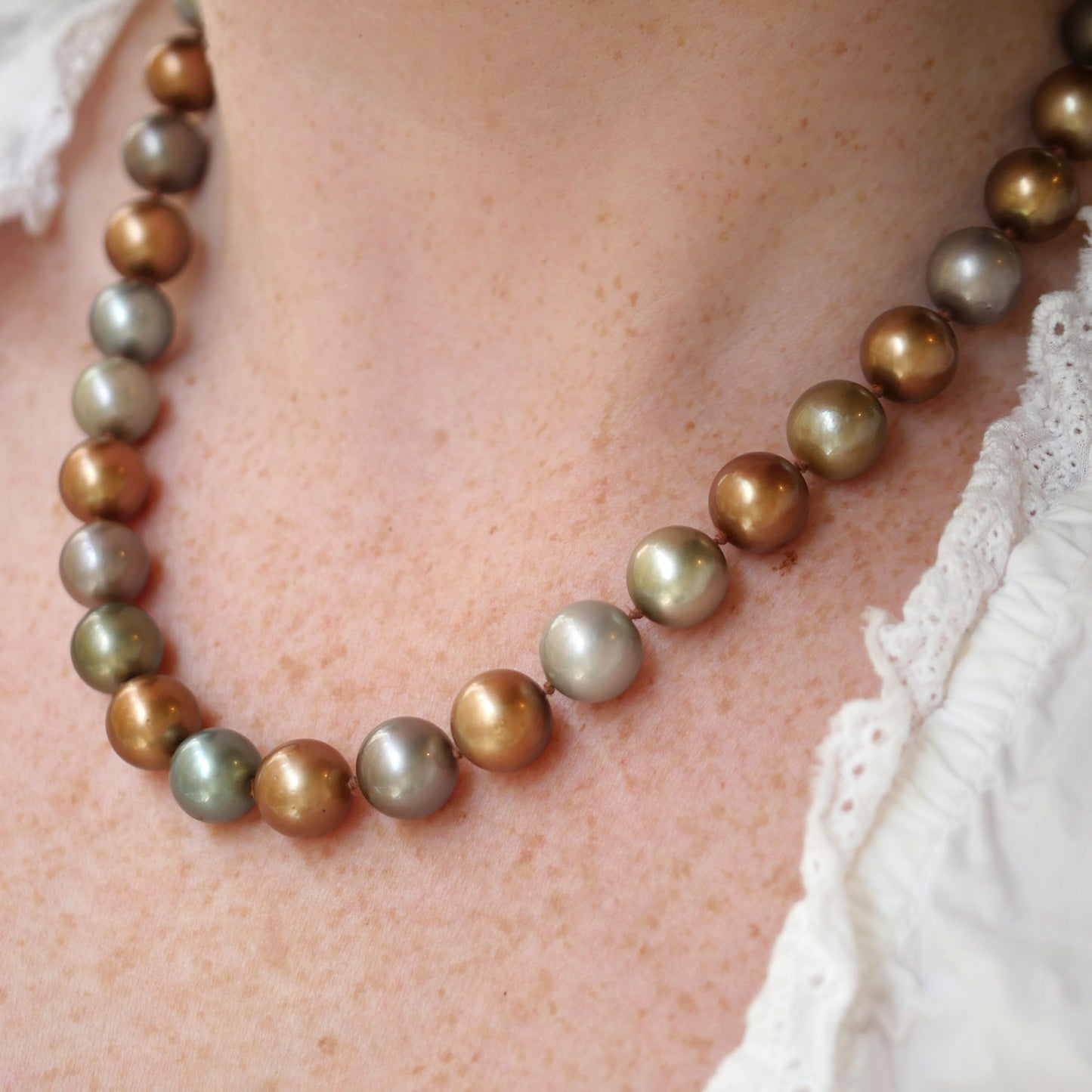 South Sea Pearl Necklace with Gold Clasp