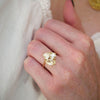 Trillion Oval & Cushion Diamond Trio Cluster Ring