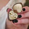 Pear & Cushion Champagne Diamond Trio Cluster Ring