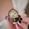 Primrose Padparadscha Oval Sapphire Diamond Ring