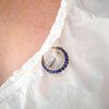 Victorian Crescent Moon Brooch