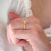 Moonflower Oval Champagne Diamond Ring