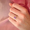 Oval Purple Pink Sapphire Astra Ring