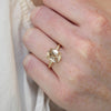 Starfall Champagne Old Mine Cushion Diamond Ring