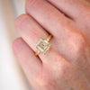 Plumeria Champagne Emerald Cut Diamond Ring