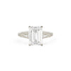 Plumeria Emerald Cut Diamond Ring