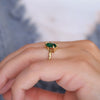 Pear Shaped Emerald & Diamond Toi et Moi Ring
