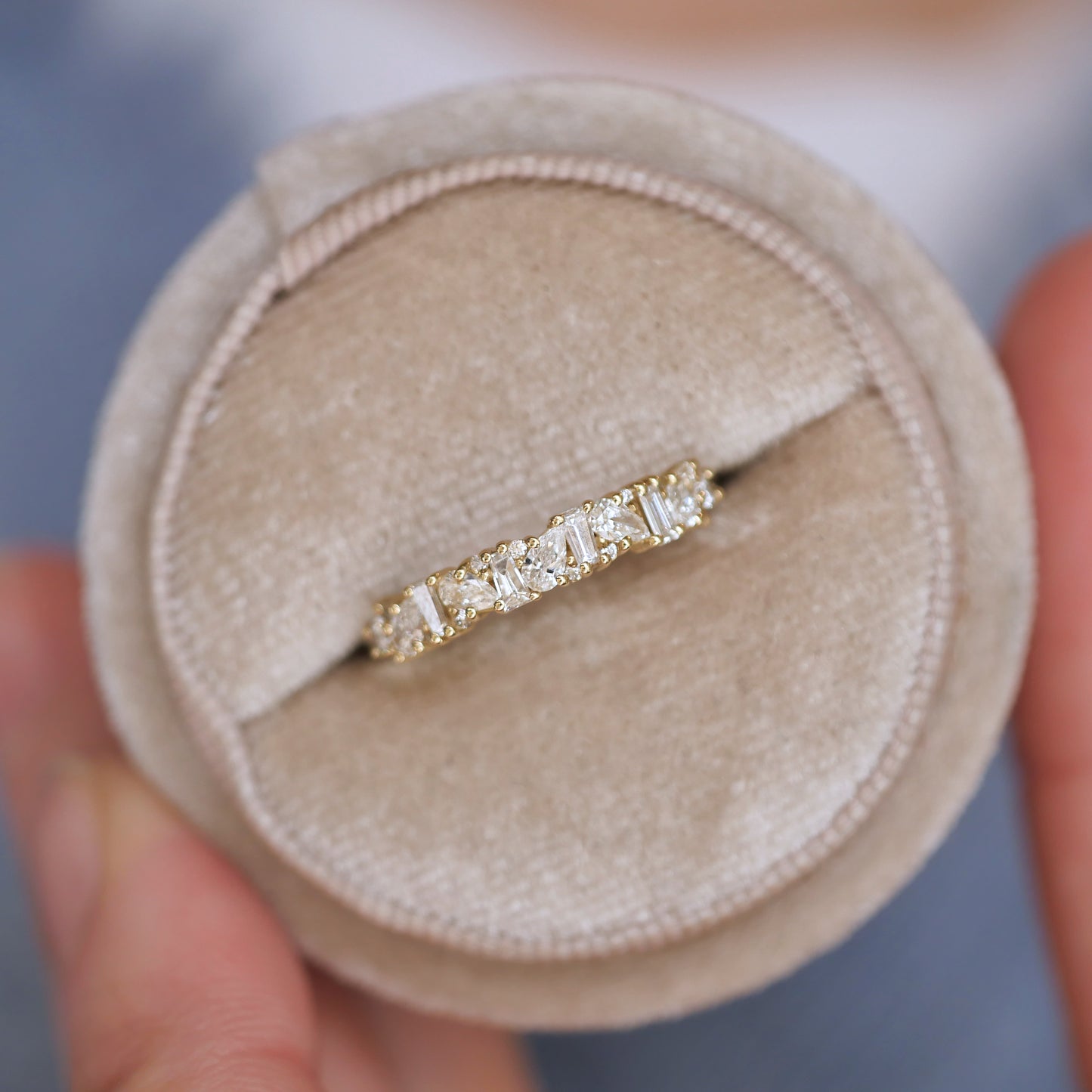 Pear & Baguette Party Diamond Mosaic Band