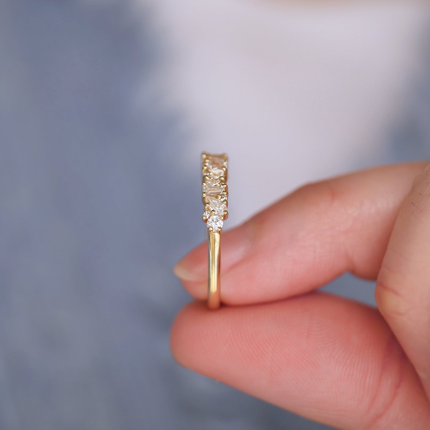 Pear & Baguette Party Diamond Mosaic Band