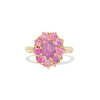 Opalescent Pink Cluster Ring