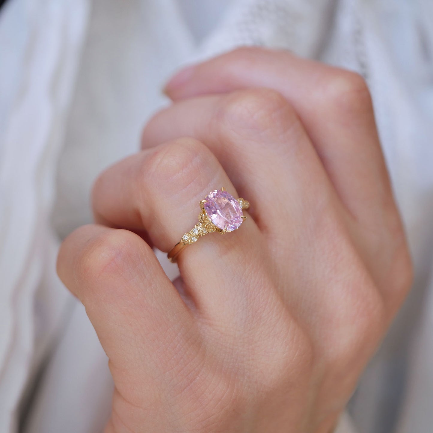 Wild Rose Diamond Ring