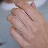 Round Pave Contour Band