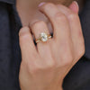 This split shank solitaire ring highlights the elegance of the cushion cut diamond, offering a perfect balance of vintage charm and modern sophistication.
