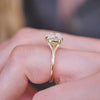 Split Shank Old European Cut Diamond Solitaire