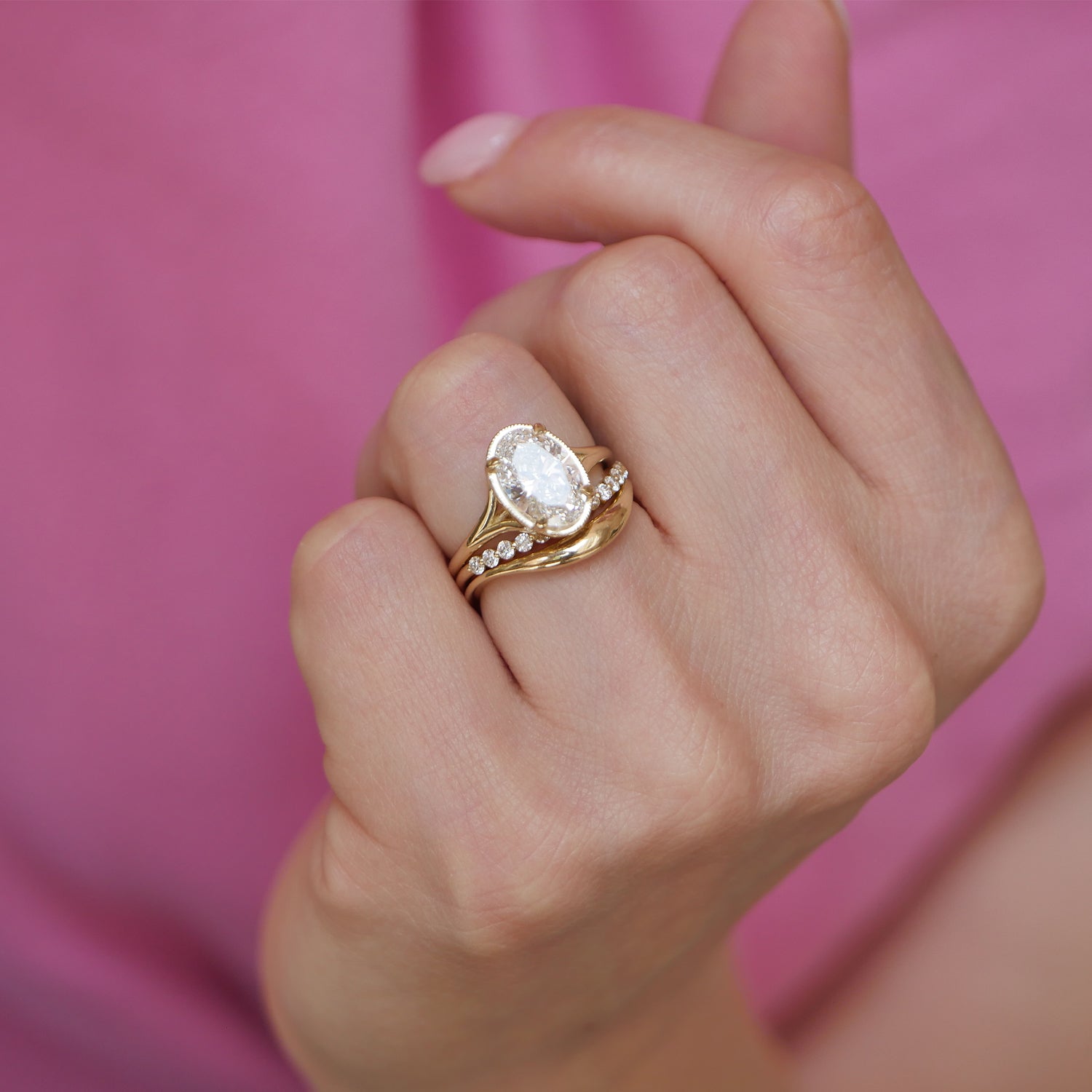 Split Shank Oval Cut Diamond Solitaire Berlinger Jewelry