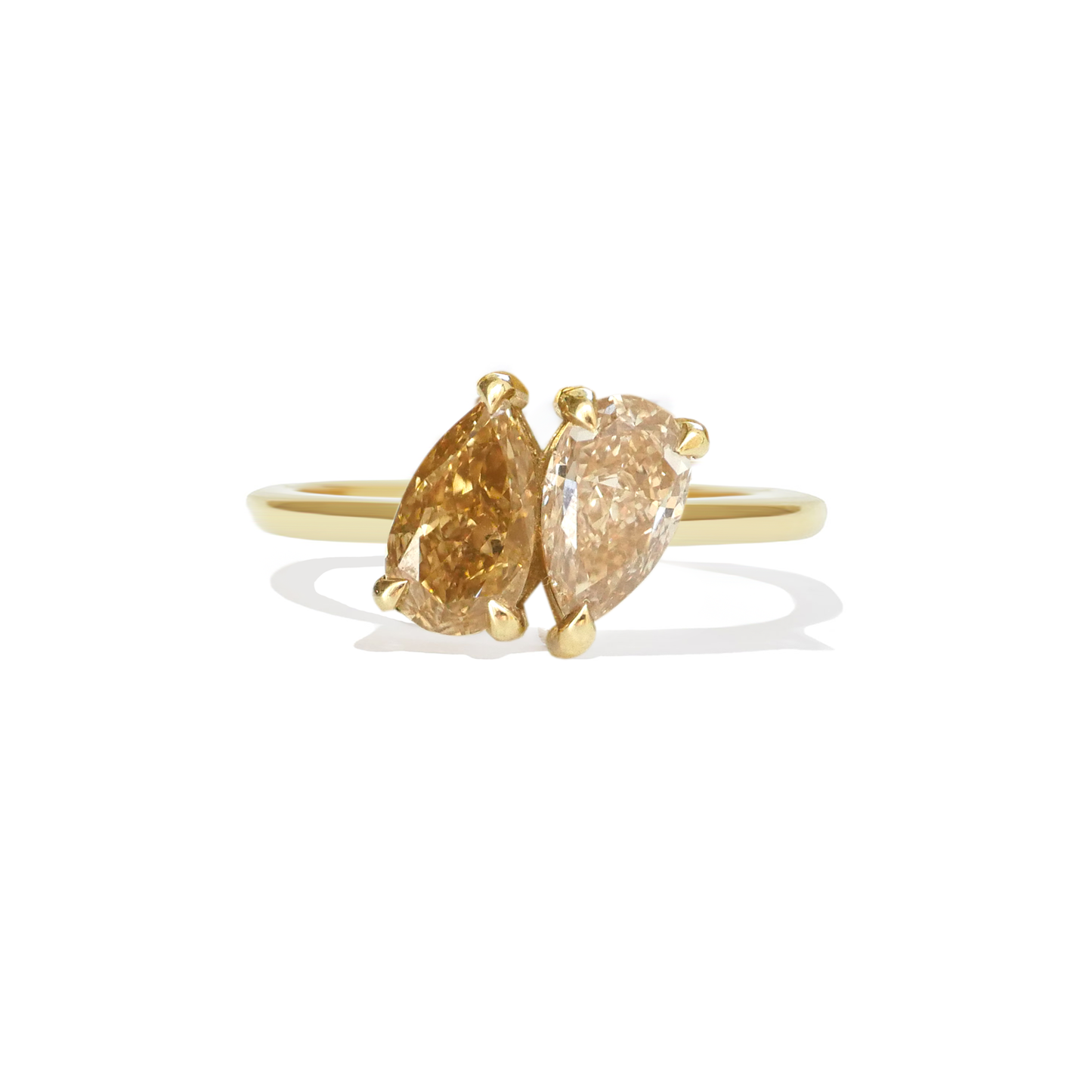 Berlinger Jewelry Two Pear Diamond Toi et Moi Ring