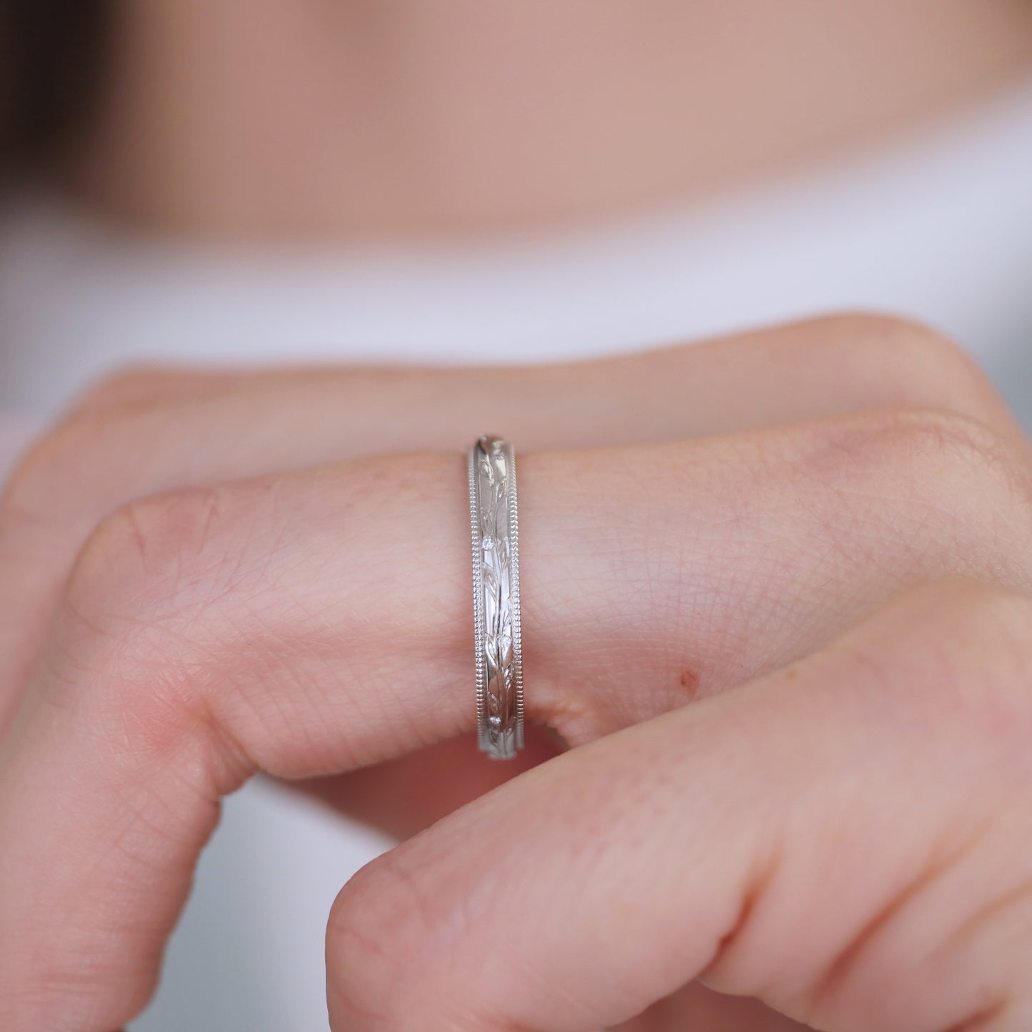 Women's Olive Branch Wedding Ring (size 8.25)