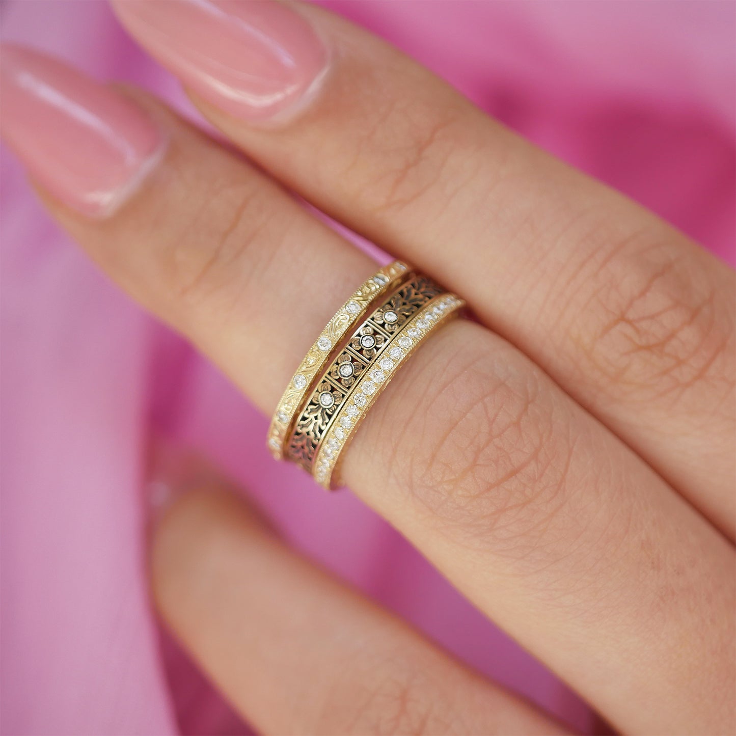 Nightbloom Wedding Band