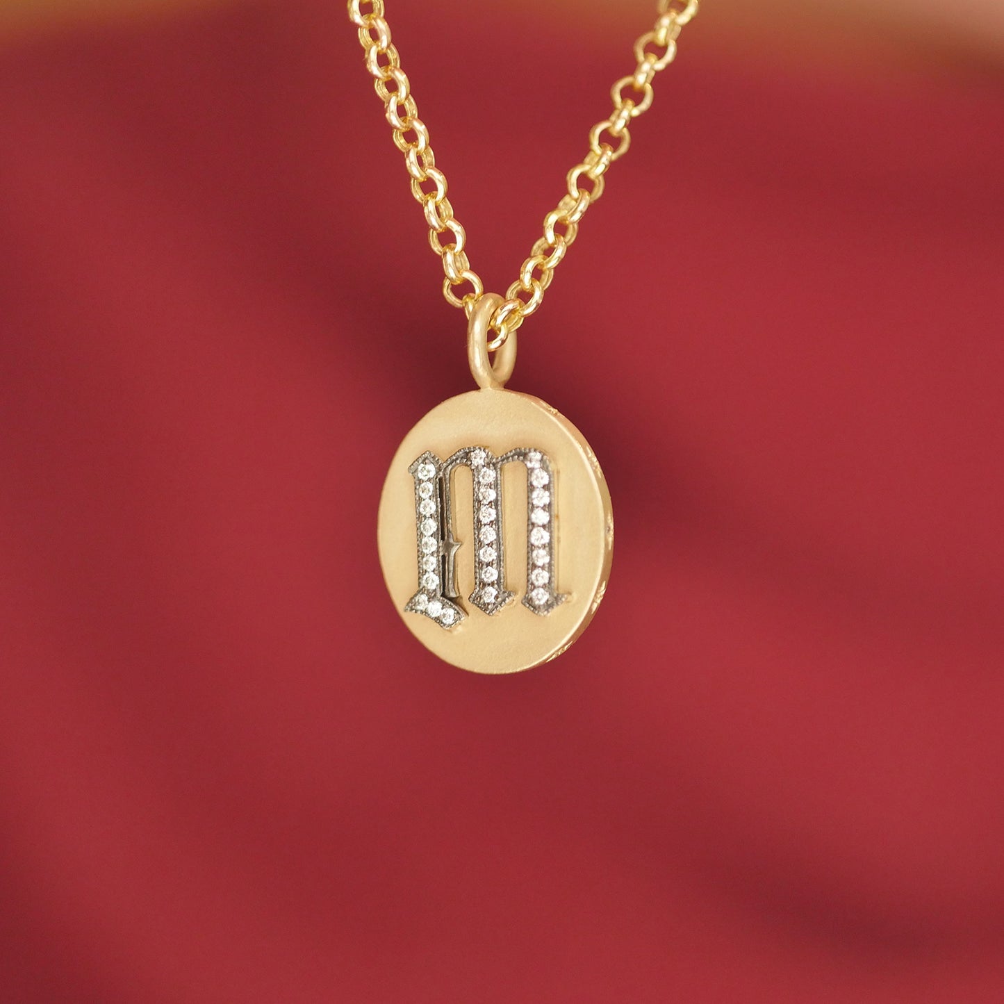 Antique Initial Pendant